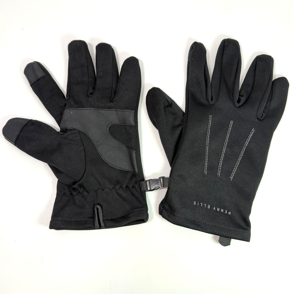 Perry Ellis Mens Black Tech Gloves XL Touchscreen Compatible